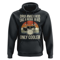 Funny Drummer Kid Hoodie Like A Regular Kid But Cooler Boys Girls Kids - Wonder Print Shop