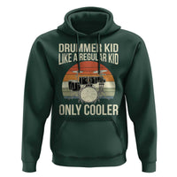 Funny Drummer Kid Hoodie Like A Regular Kid But Cooler Boys Girls Kids - Wonder Print Shop