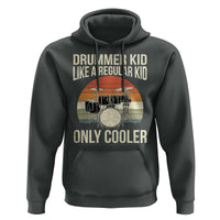 Funny Drummer Kid Hoodie Like A Regular Kid But Cooler Boys Girls Kids - Wonder Print Shop