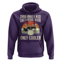 Funny Drummer Kid Hoodie Like A Regular Kid But Cooler Boys Girls Kids - Wonder Print Shop