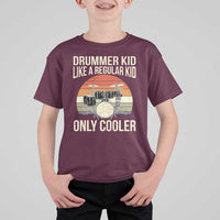 Funny Drummer Kid T Shirt For Kid Like A Regular Kid But Cooler Boys Girls Kids - Wonder Print Shop