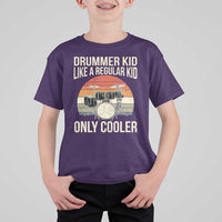 Funny Drummer Kid T Shirt For Kid Like A Regular Kid But Cooler Boys Girls Kids - Wonder Print Shop