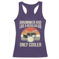 Funny Drummer Kid Racerback Tank Top Like A Regular Kid But Cooler Boys Girls Kids - Wonder Print Shop