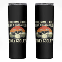 Funny Drummer Kid Skinny Tumbler Like A Regular Kid But Cooler Boys Girls Kids - undefined