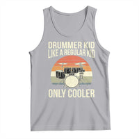 Funny Drummer Kid Tank Top Like A Regular Kid But Cooler Boys Girls Kids - Wonder Print Shop