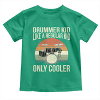 Funny Drummer Kid Toddler T Shirt Like A Regular Kid But Cooler Boys Girls Kids - Wonder Print Shop