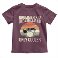 Funny Drummer Kid Toddler T Shirt Like A Regular Kid But Cooler Boys Girls Kids - Wonder Print Shop