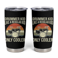 Funny Drummer Kid Tumbler Cup Like A Regular Kid But Cooler Boys Girls Kids - undefined