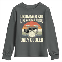 Funny Drummer Kid Youth Sweatshirt Like A Regular Kid But Cooler Boys Girls Kids - Wonder Print Shop