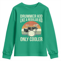 Funny Drummer Kid Youth Sweatshirt Like A Regular Kid But Cooler Boys Girls Kids - Wonder Print Shop