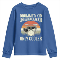 Funny Drummer Kid Youth Sweatshirt Like A Regular Kid But Cooler Boys Girls Kids - Wonder Print Shop
