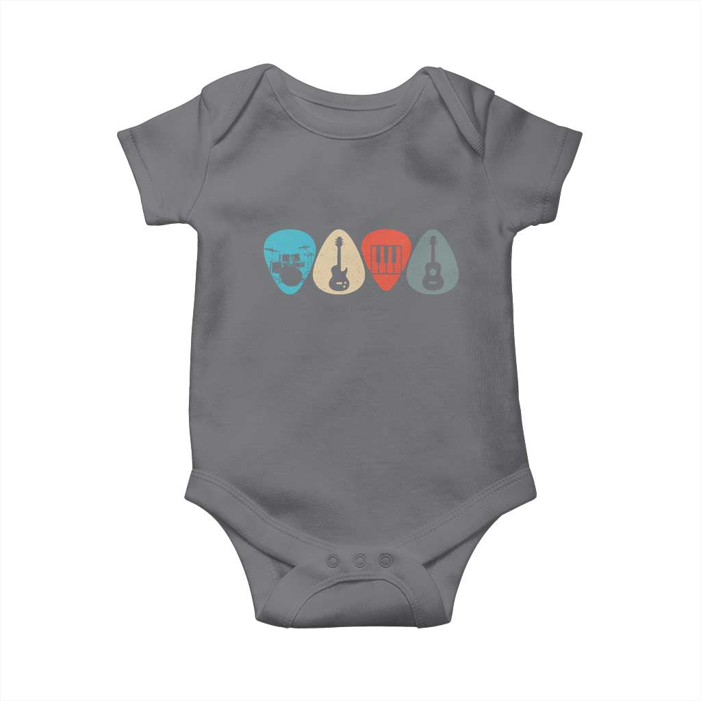 Guitar Pick Baby Onesie Retro Music Instrument - Wonder Print Shop
