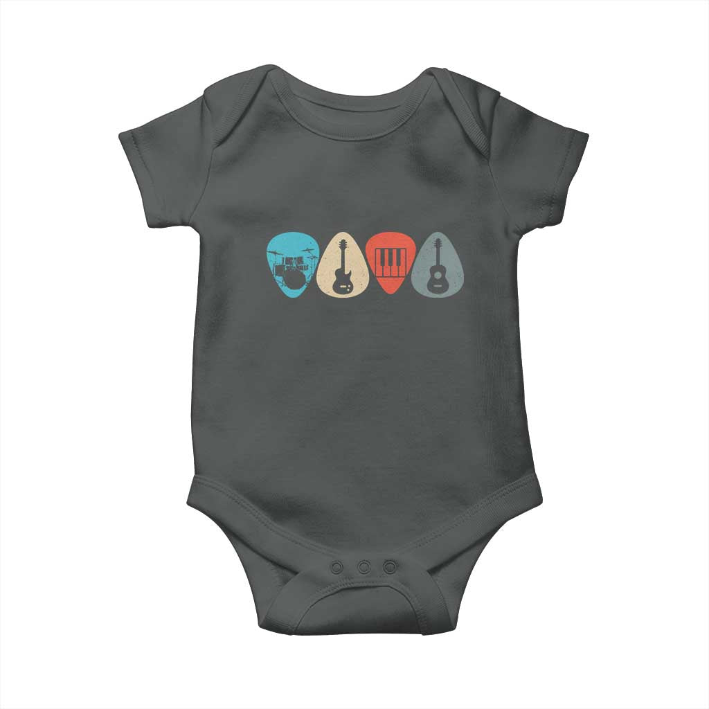 Guitar Pick Baby Onesie Retro Music Instrument - Wonder Print Shop