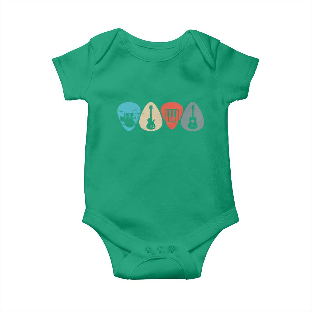 Guitar Pick Baby Onesie Retro Music Instrument - Wonder Print Shop