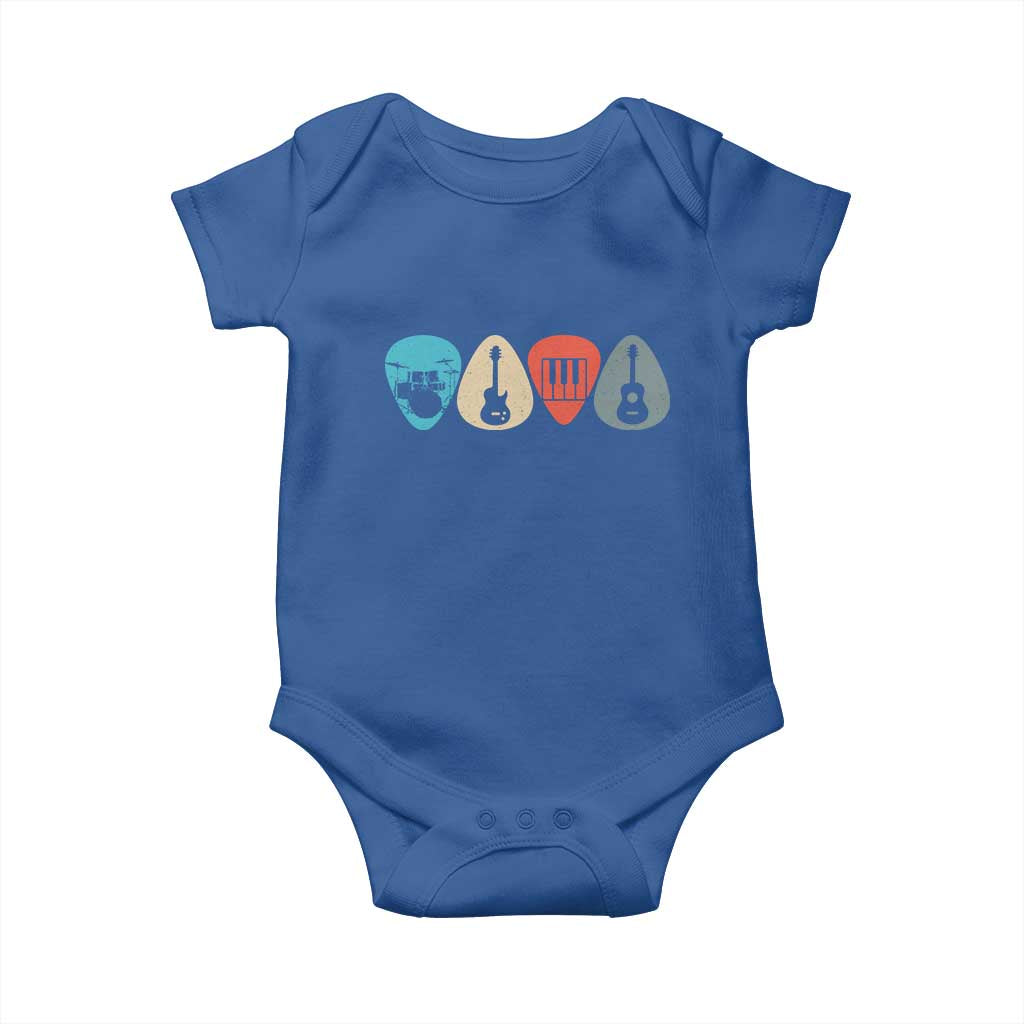 Guitar Pick Baby Onesie Retro Music Instrument - Wonder Print Shop