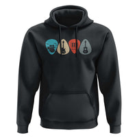 Guitar Pick Hoodie Retro Music Instrument - Wonder Print Shop