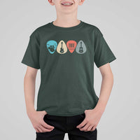 Guitar Pick T Shirt For Kid Retro Music Instrument - Wonder Print Shop
