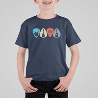 Guitar Pick T Shirt For Kid Retro Music Instrument - Wonder Print Shop