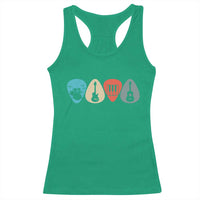 Guitar Pick Racerback Tank Top Retro Music Instrument - Wonder Print Shop