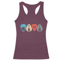 Guitar Pick Racerback Tank Top Retro Music Instrument - Wonder Print Shop