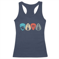 Guitar Pick Racerback Tank Top Retro Music Instrument - Wonder Print Shop