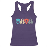 Guitar Pick Racerback Tank Top Retro Music Instrument - Wonder Print Shop