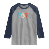 Guitar Pick Raglan Shirt Retro Music Instrument - Wonder Print Shop