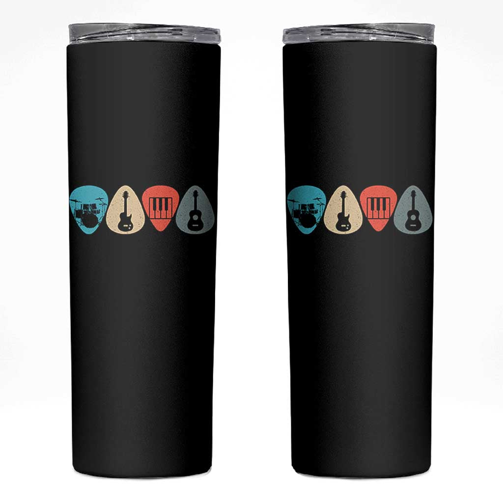 Guitar Pick Skinny Tumbler Retro Music Instrument - Wonder Print Shop