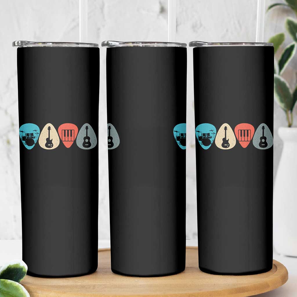 Guitar Pick Skinny Tumbler Retro Music Instrument - Wonder Print Shop