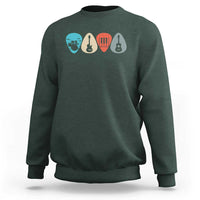 Guitar Pick Sweatshirt Retro Music Instrument - Wonder Print Shop