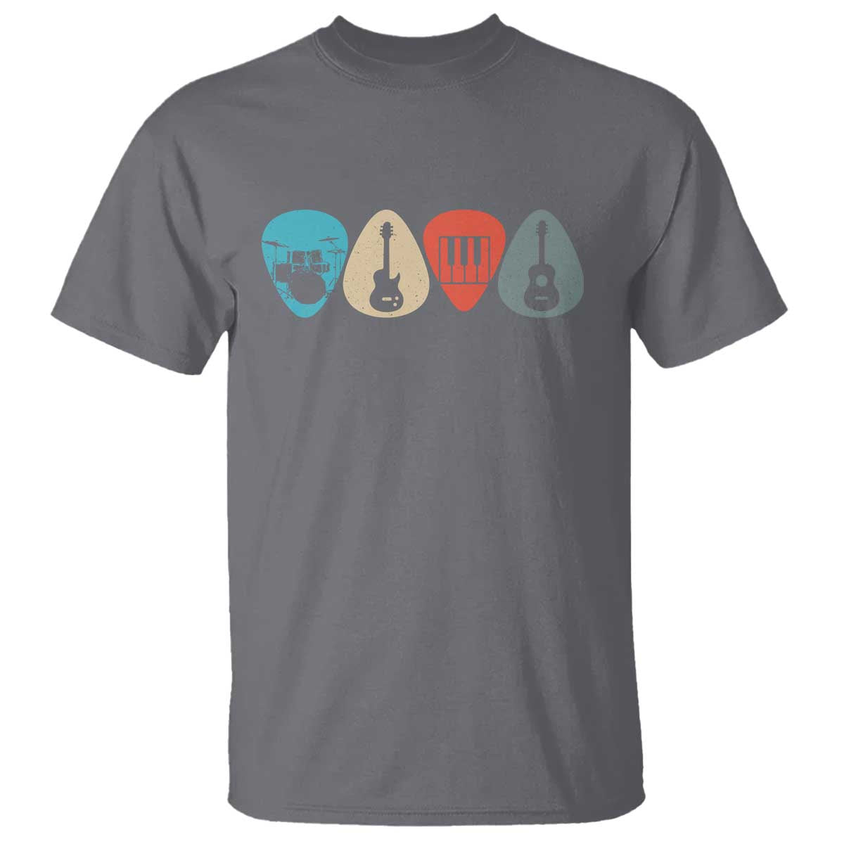 Guitar Pick T Shirt Retro Music Instrument - Wonder Print Shop