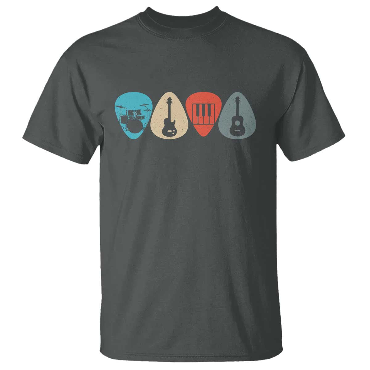 Guitar Pick T Shirt Retro Music Instrument - Wonder Print Shop