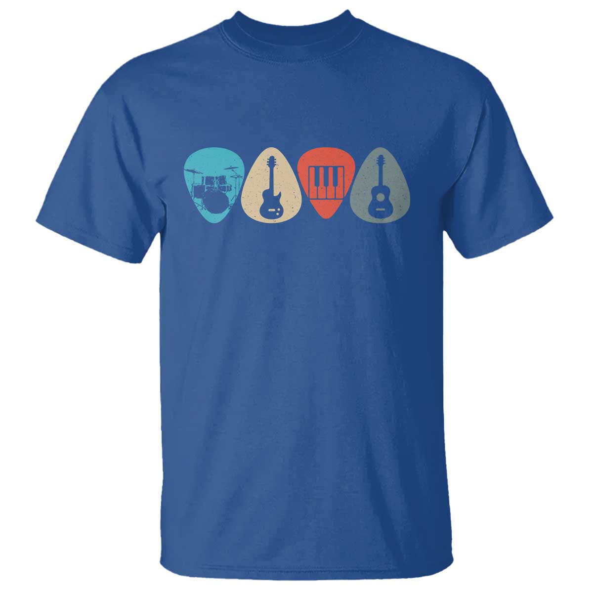Guitar Pick T Shirt Retro Music Instrument - Wonder Print Shop