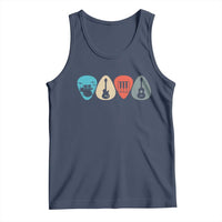 Guitar Pick Tank Top Retro Music Instrument - Wonder Print Shop