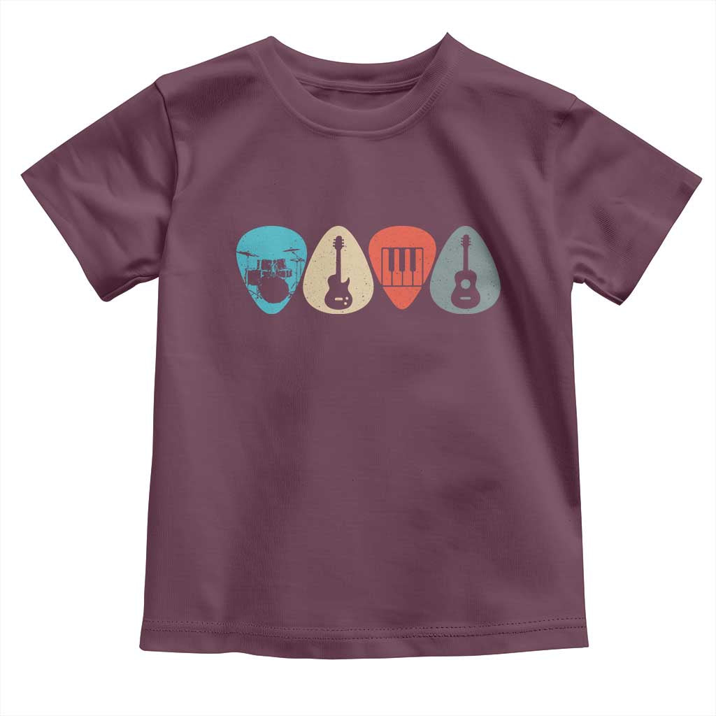 Guitar Pick Toddler T Shirt Retro Music Instrument - Wonder Print Shop