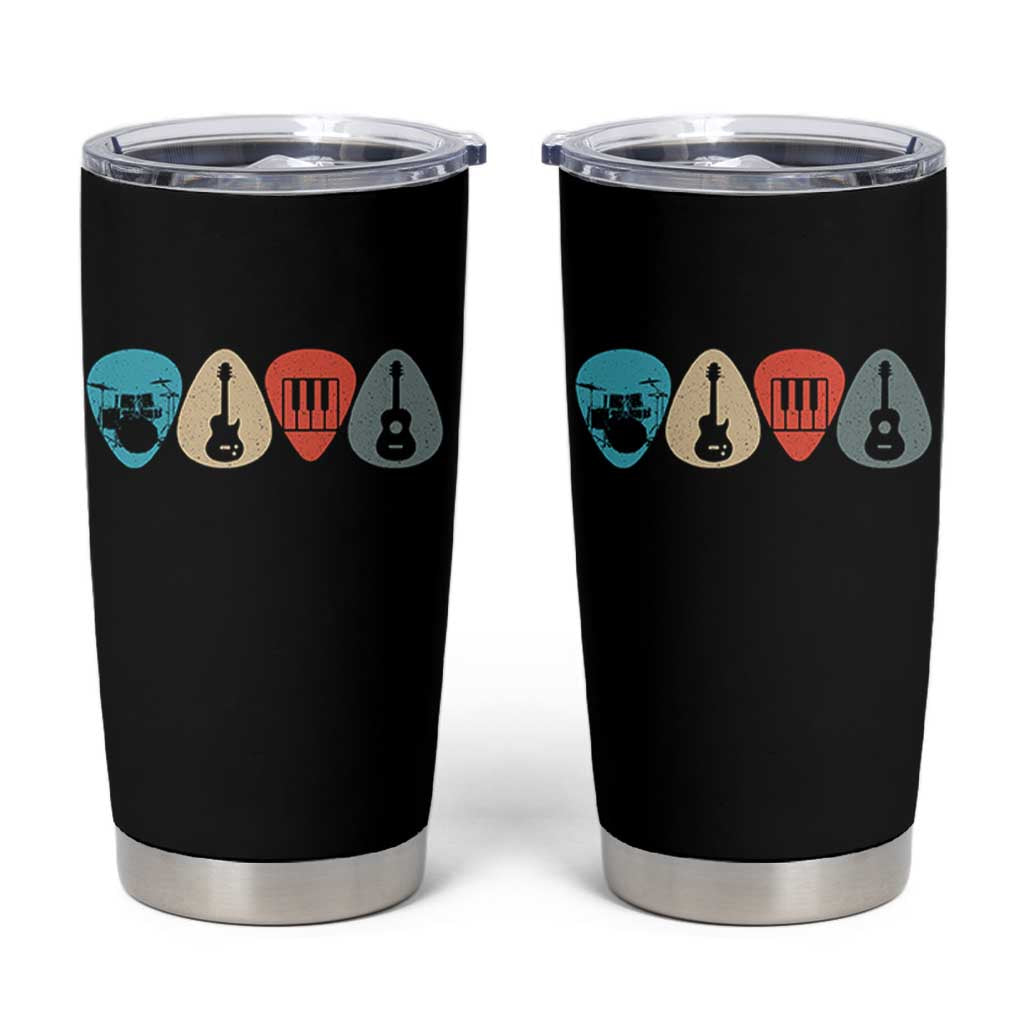 Guitar Pick Tumbler Cup Retro Music Instrument - Wonder Print Shop