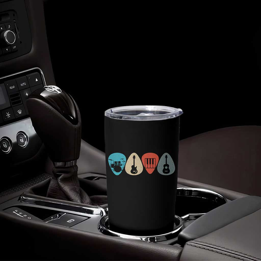 Guitar Pick Tumbler Cup Retro Music Instrument - Wonder Print Shop