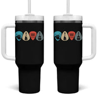 Guitar Pick Tumbler With Handle Retro Music Instrument - Wonder Print Shop