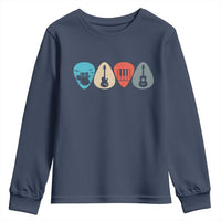 Guitar Pick Youth Sweatshirt Retro Music Instrument - Wonder Print Shop