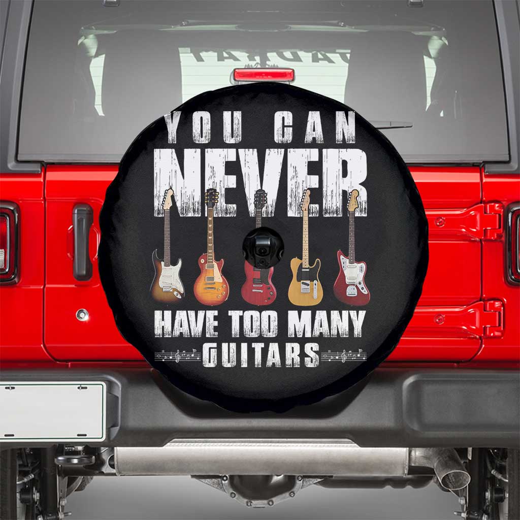 Funny Guitarist Spare Tire Cover You Can Never Have Too Many Guitars Music Life - Wonder Print Shop