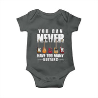Funny Guitarist Baby Onesie You Can Never Have Too Many Guitars Music Life - Wonder Print Shop