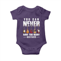 Funny Guitarist Baby Onesie You Can Never Have Too Many Guitars Music Life - Wonder Print Shop