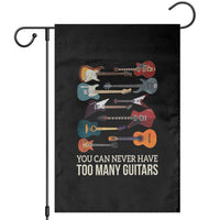 Funny Guitarist Garden Flag You Can Never Have Too Many Guitars Vintage Guitar Lineup - Wonder Print Shop