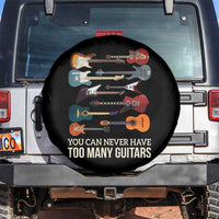 Funny Guitarist Spare Tire Cover You Can Never Have Too Many Guitars Vintage Guitar Lineup - Wonder Print Shop
