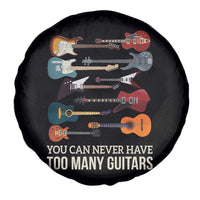Funny Guitarist Spare Tire Cover You Can Never Have Too Many Guitars Vintage Guitar Lineup - Wonder Print Shop
