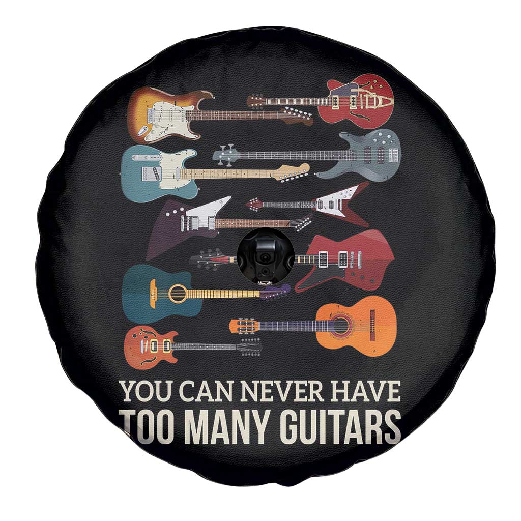 Funny Guitarist Spare Tire Cover You Can Never Have Too Many Guitars Vintage Guitar Lineup - Wonder Print Shop