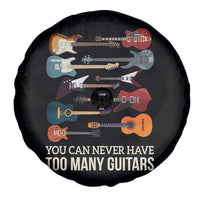 Funny Guitarist Spare Tire Cover You Can Never Have Too Many Guitars Vintage Guitar Lineup - Wonder Print Shop