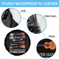 Funny Guitarist Spare Tire Cover You Can Never Have Too Many Guitars Vintage Guitar Lineup - Wonder Print Shop