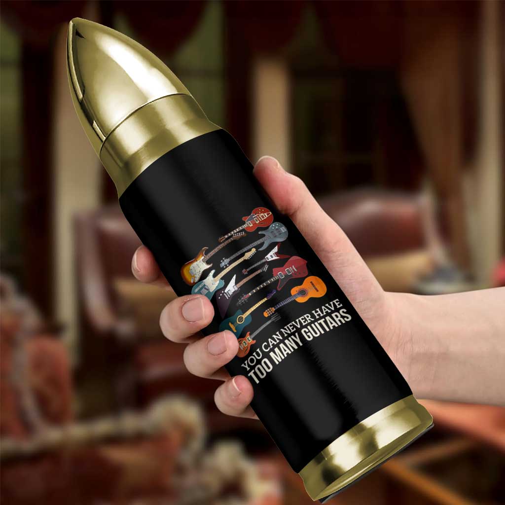Funny Guitarist Bullet Tumbler You Can Never Have Too Many Guitars Vintage Guitar Lineup - Wonder Print Shop