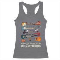 Funny Guitarist Racerback Tank Top You Can Never Have Too Many Guitars Vintage Guitar Lineup - Wonder Print Shop